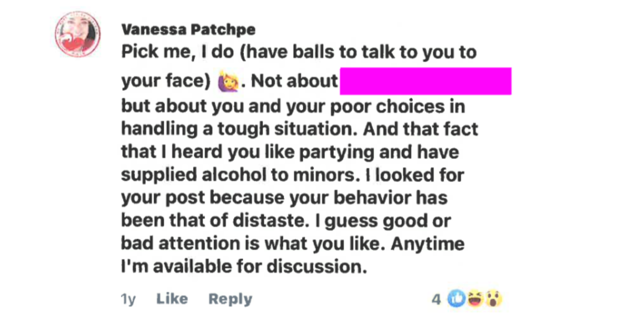 commenter on Johnny N Bertha Facebook Post